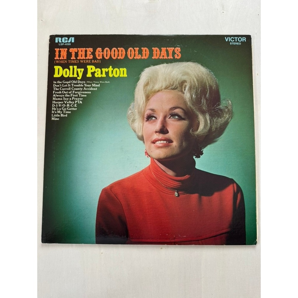 Dolly Parton In The Good Old Days When Times Were Bad Vinyl LP RCA LSP-4099 1969
